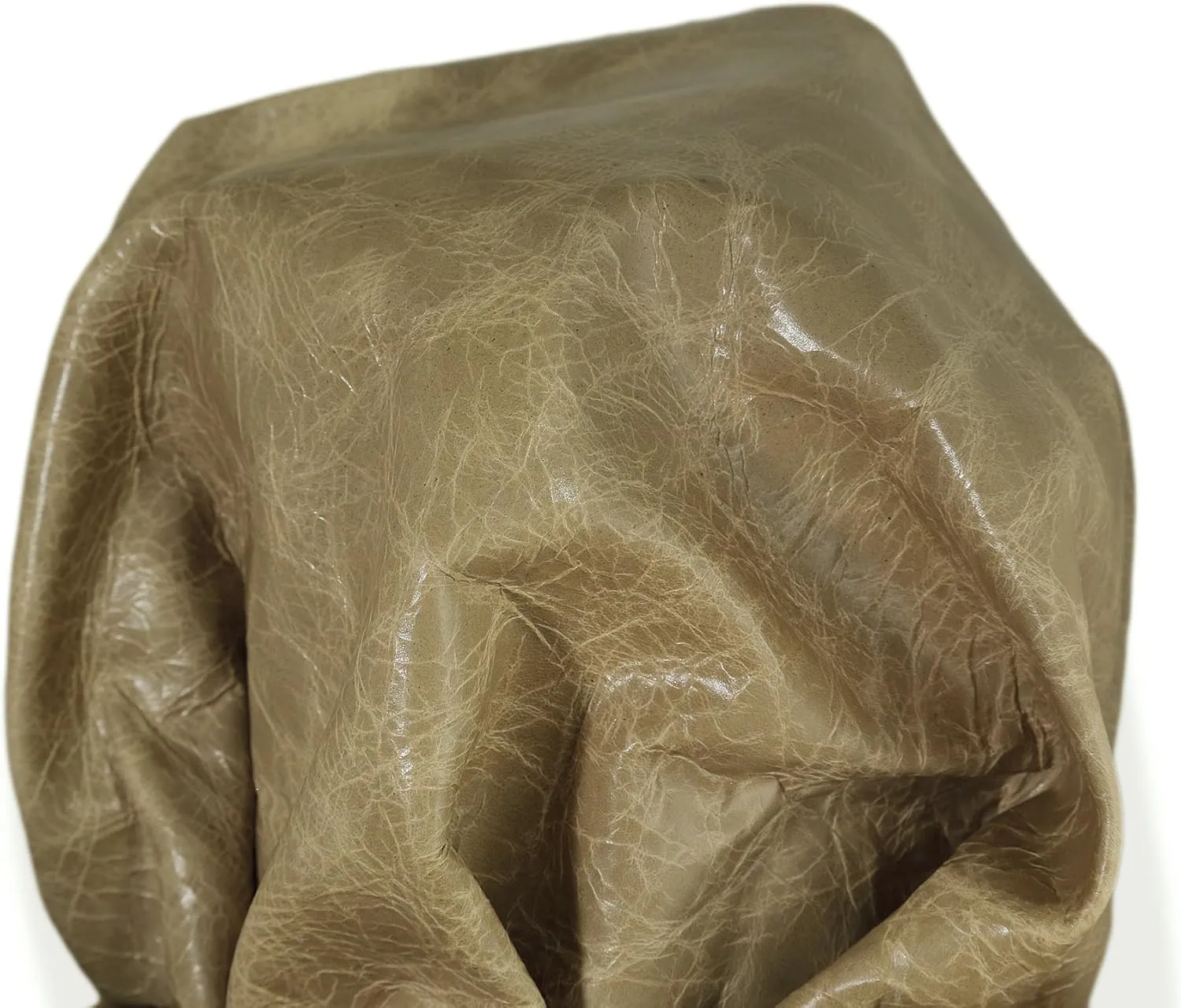 Beige Taupe 12 inch x 12 inch Cut. Two Tone Soft Handbag Garment Cowhide Genuine Leather Hide Skin NAT Leathers (12 inch x 12 inch Cut)