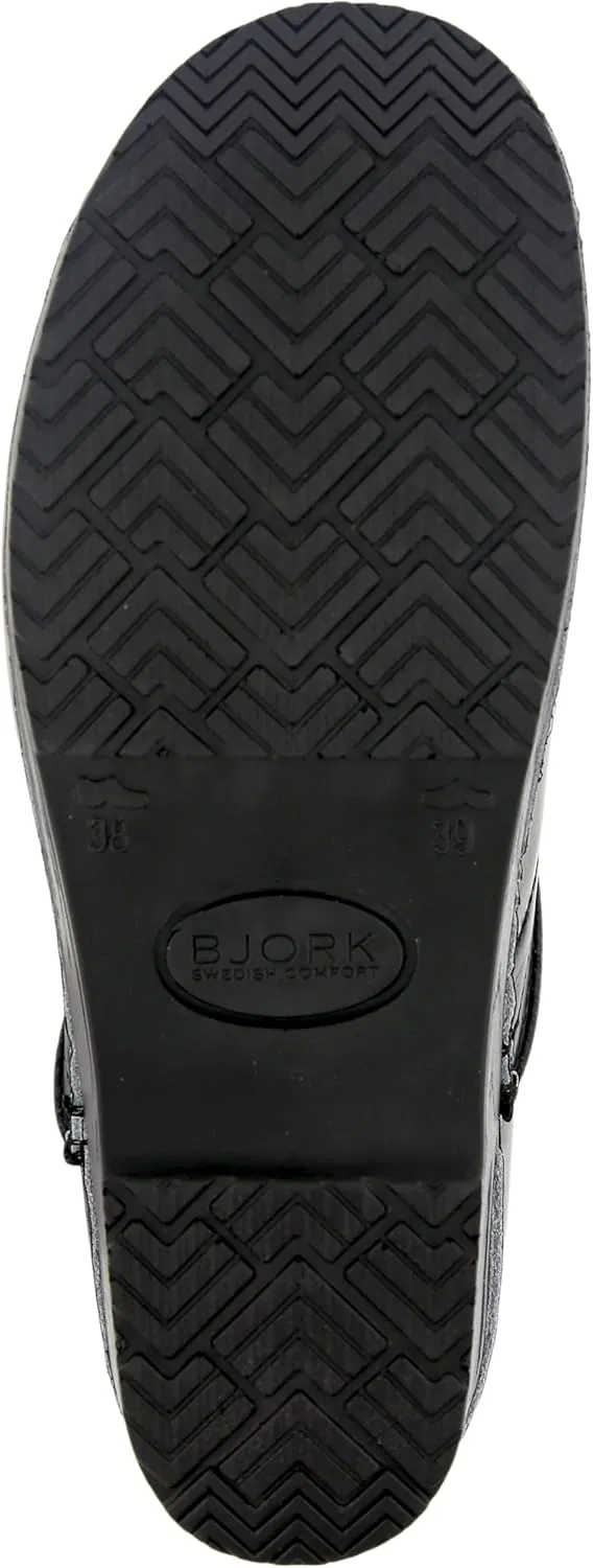 BJORK Swedish Comfort Women's Professional Printed Leather Clogs