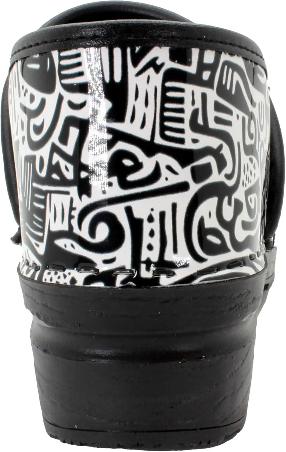 BJORK Swedish Comfort Women's Professional Printed Leather Clogs