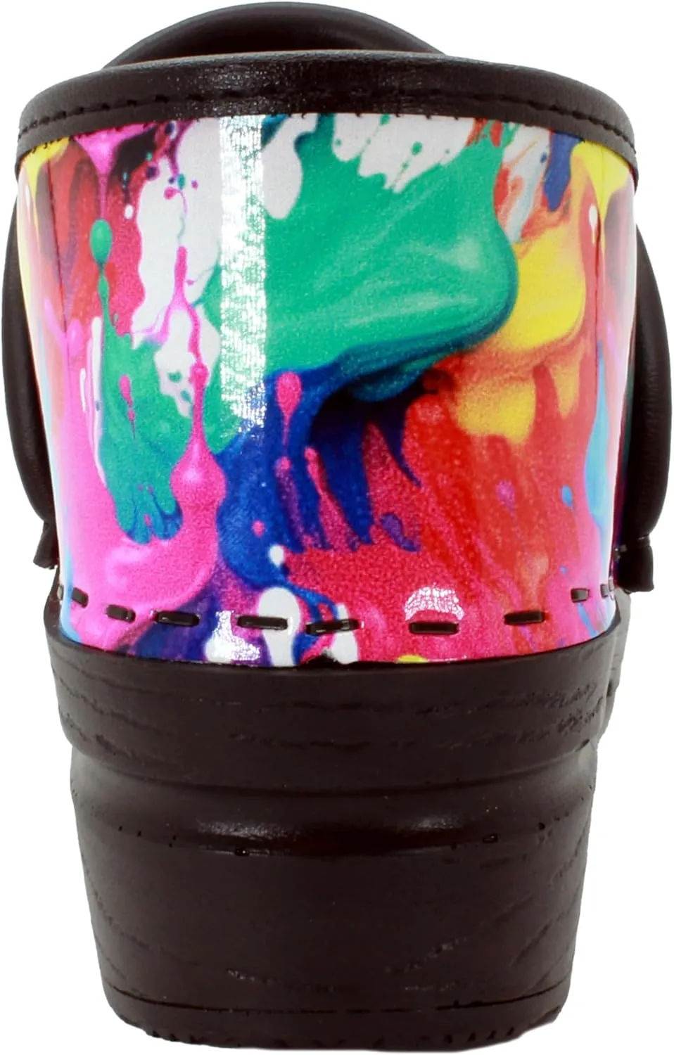 BJORK Swedish Comfort Women's Professional Printed Leather Clogs