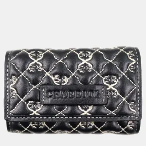 Black / Beige Leather Quilted Purses