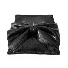BLACK KARMA STUDDED CLUTCH