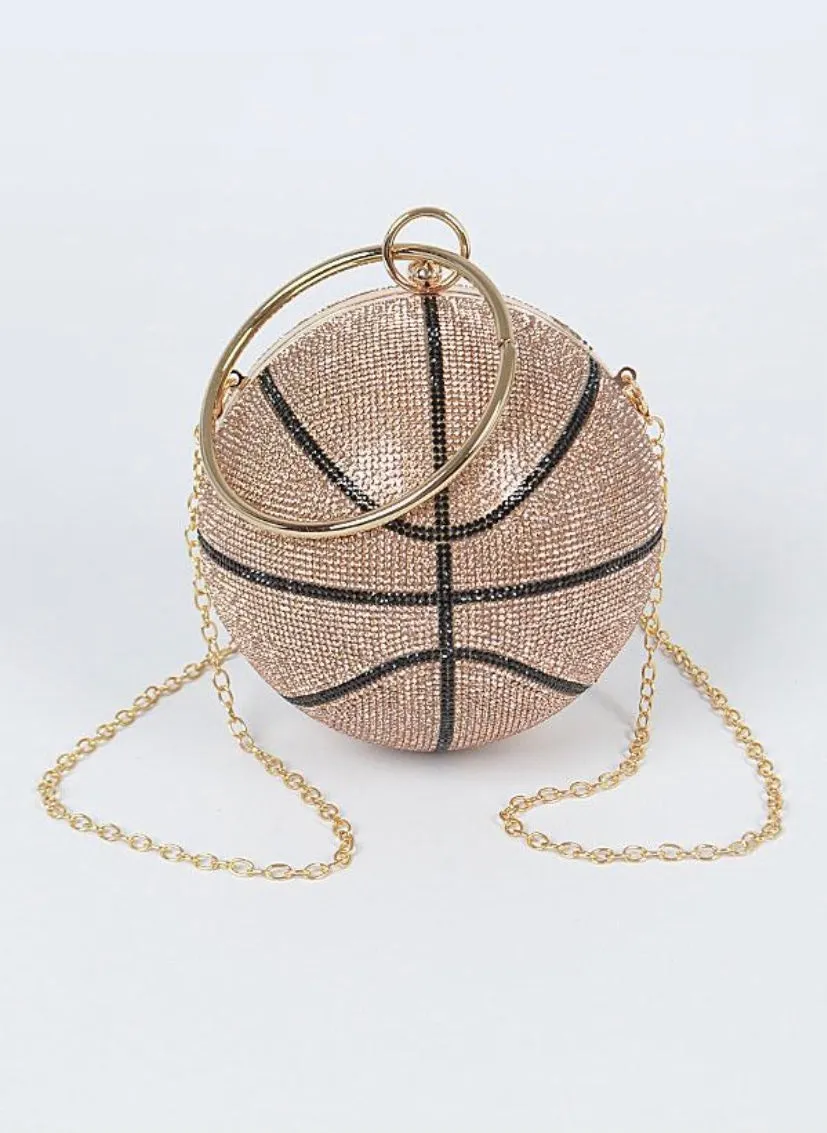 Bling B Ball Clutch