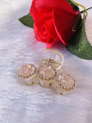 Bling Pearl Crystal Rhinestone Stone Hair Clips For Girls