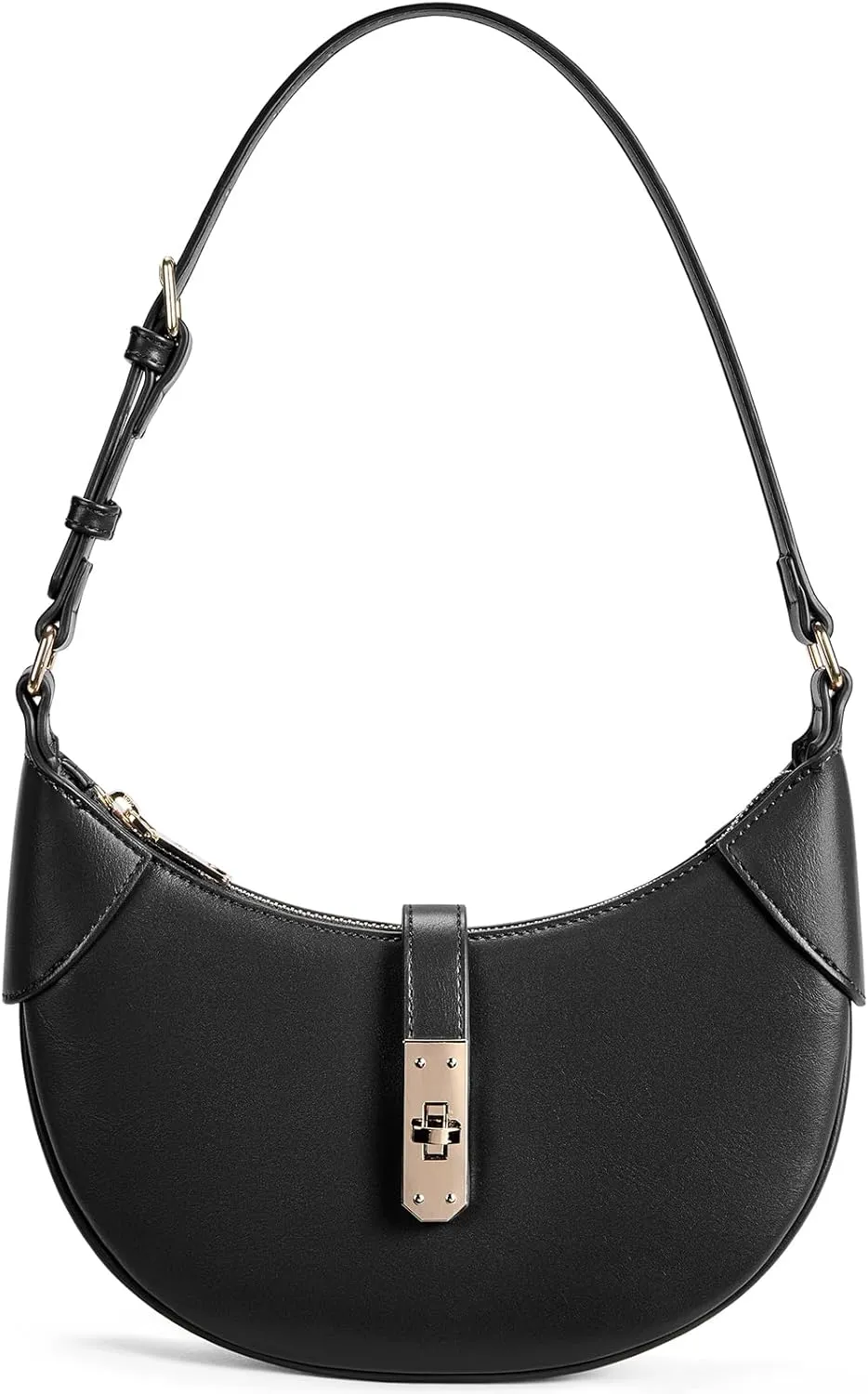 BOSTANTEN Shoulder Bags for Women Small Crescent Moon Underarm Purse Trendy Vegan Leather Handbag