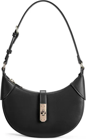 BOSTANTEN Shoulder Bags for Women Small Crescent Moon Underarm Purse Trendy Vegan Leather Handbag
