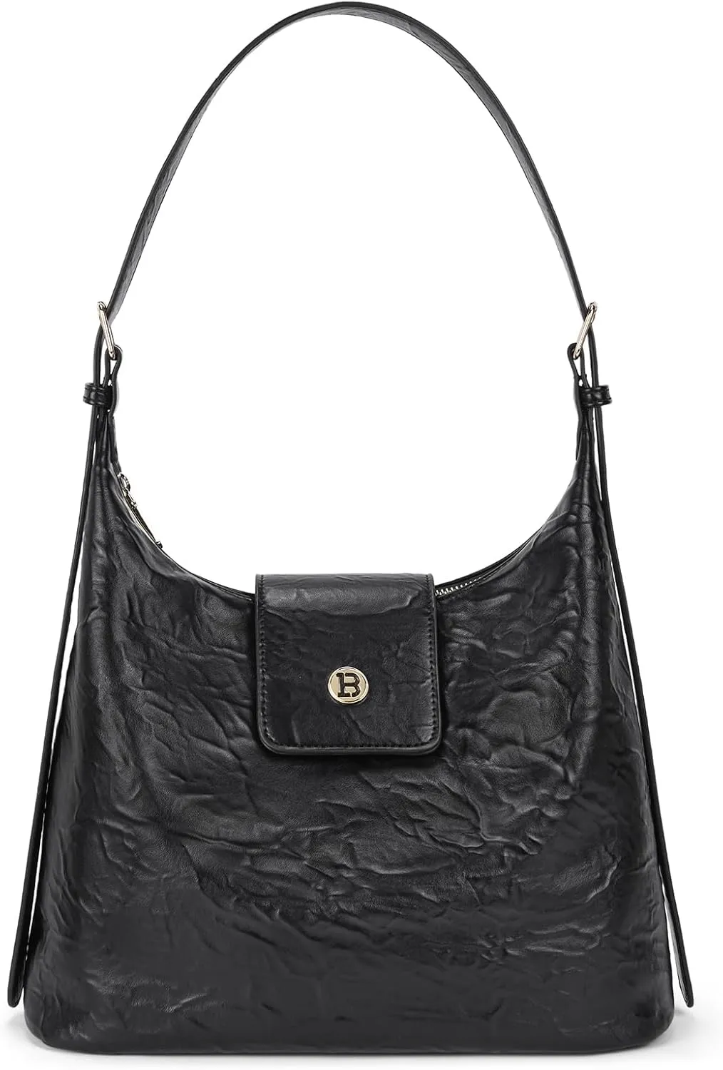 BOSTANTEN Women Leather Handbag Designer Large Hobo Purses Shoulder Bag Brown