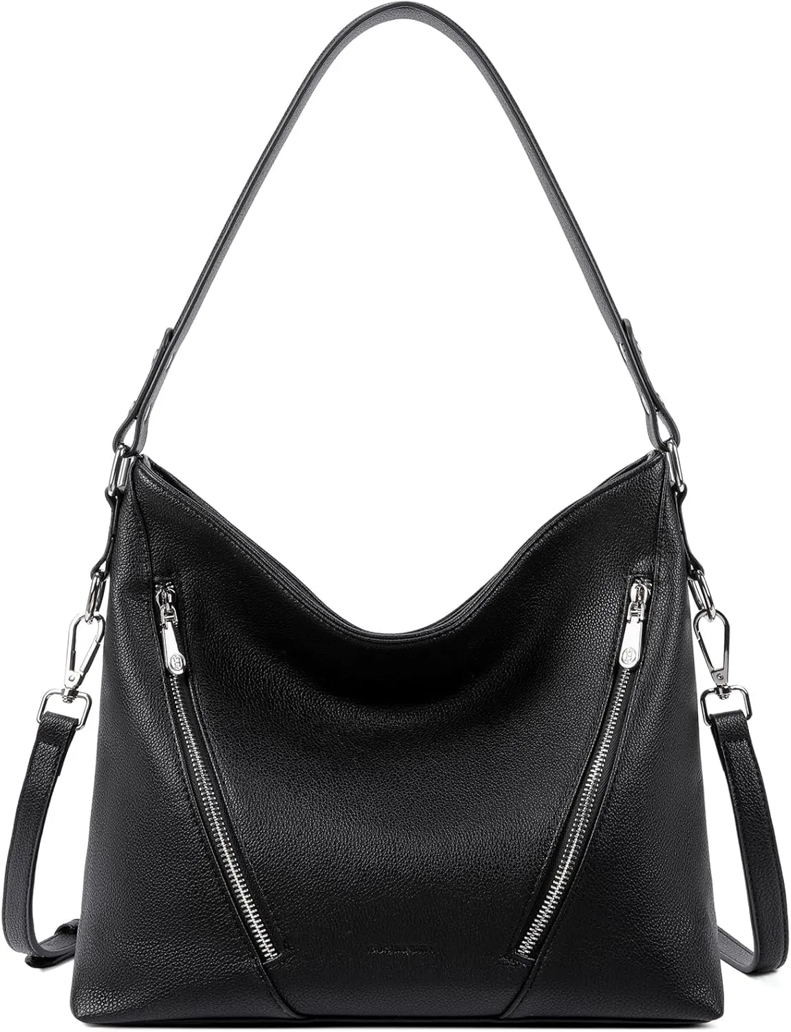 BOSTANTEN Women Leather Handbag Designer Large Hobo Purses Shoulder Bag Brown