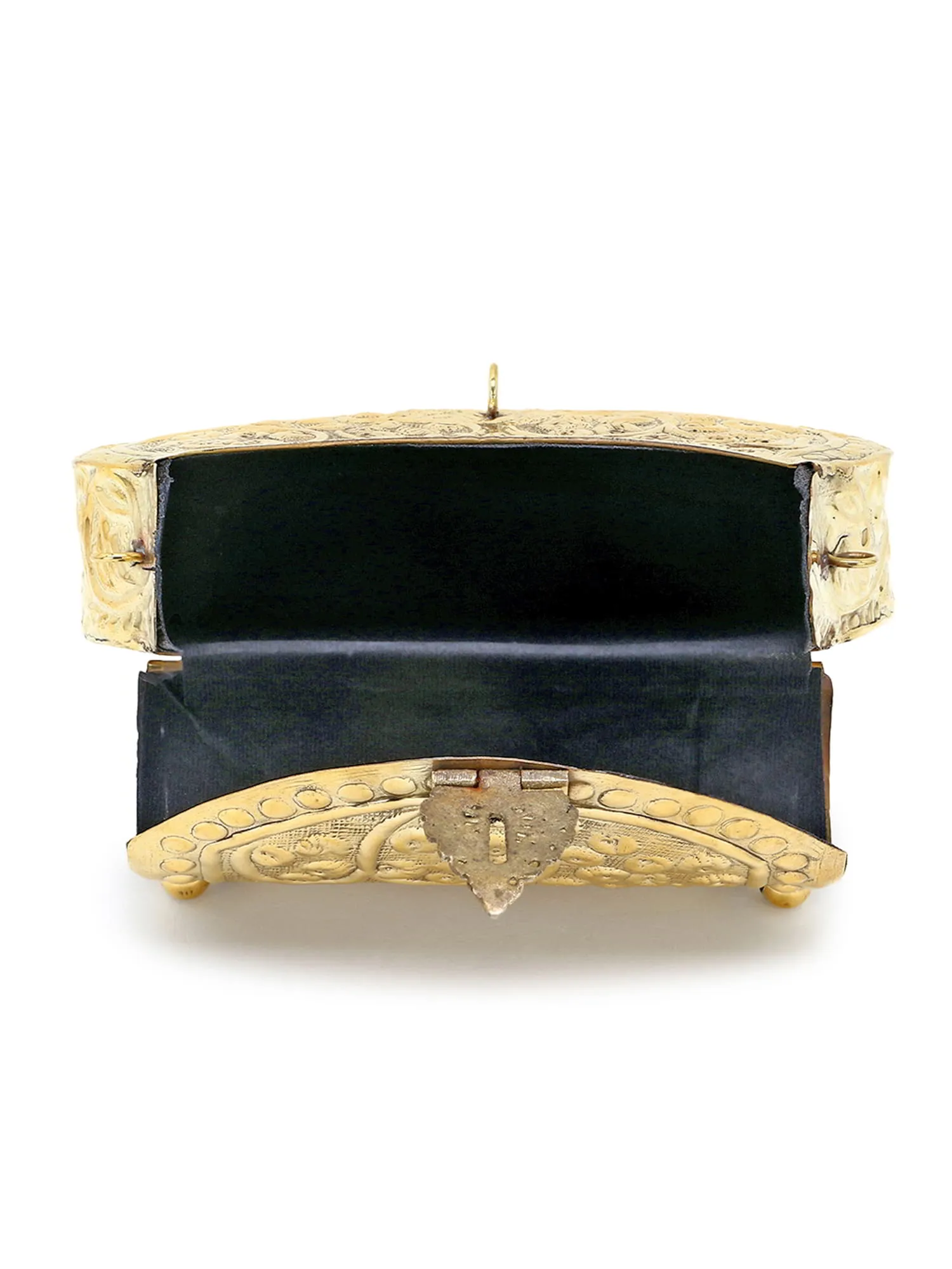 Brass Embossed Design Clutch