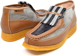 British Collection - Apollo 2 Leather and Snake Skin Combo Limited Edition Exotic Shoes