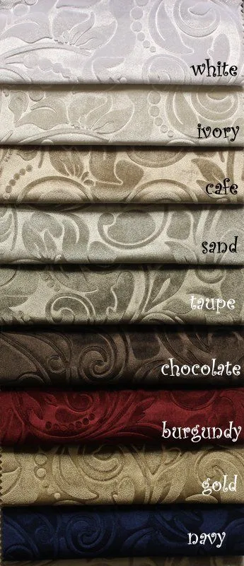 Brocade Scroll Velvet Fabric, 58 Inch in Width, Ideal Embossed Material for Home Décor