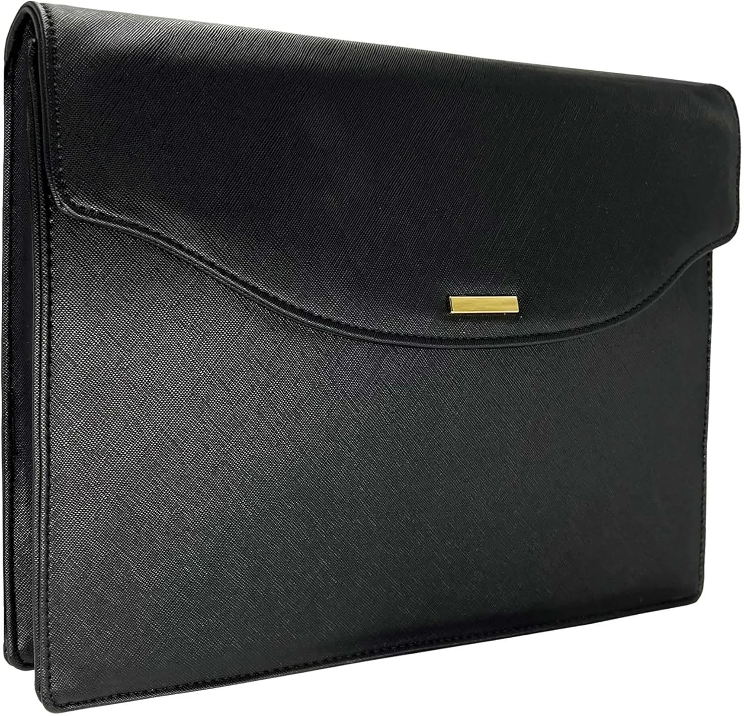 Business Briefcase Clutch for Men and Women - iPad Purse with Multi-Pockets, File Document Bag, Office Work Clutch, Vegan Leather Tech MacBook Bag