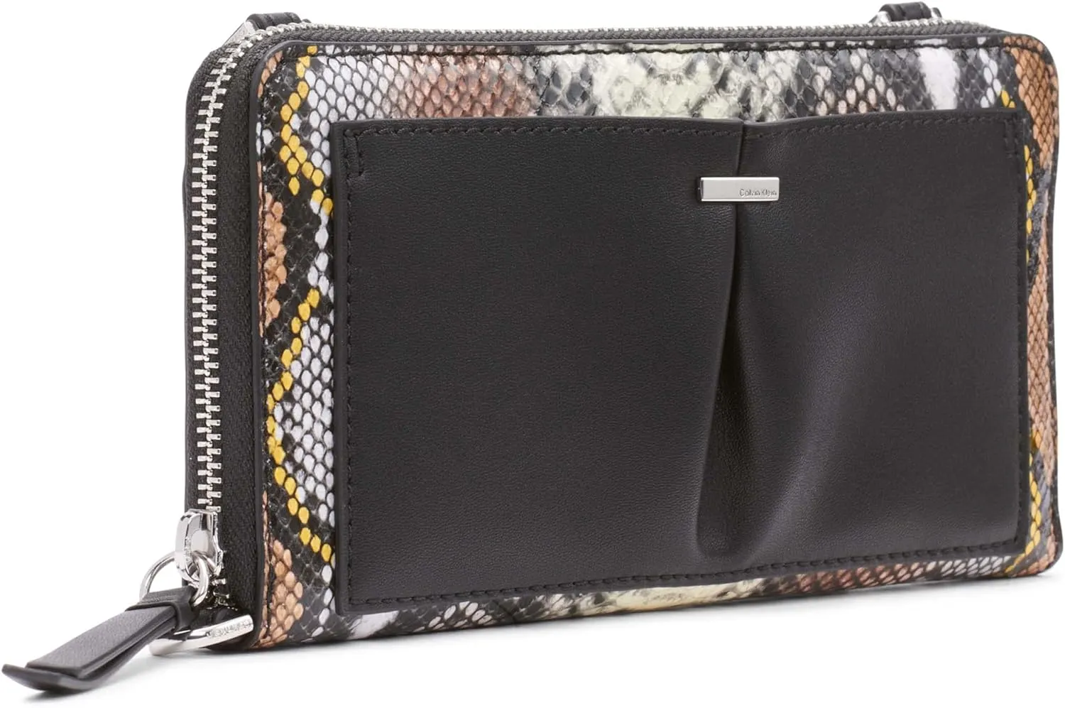 Calvin Klein Nickel Organizational Wallet on a String Crossbody