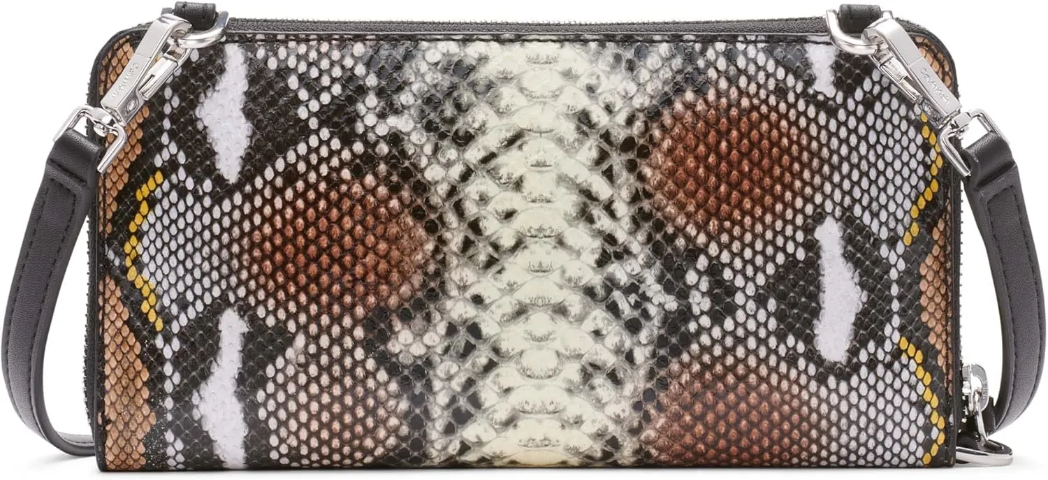 Calvin Klein Nickel Organizational Wallet on a String Crossbody