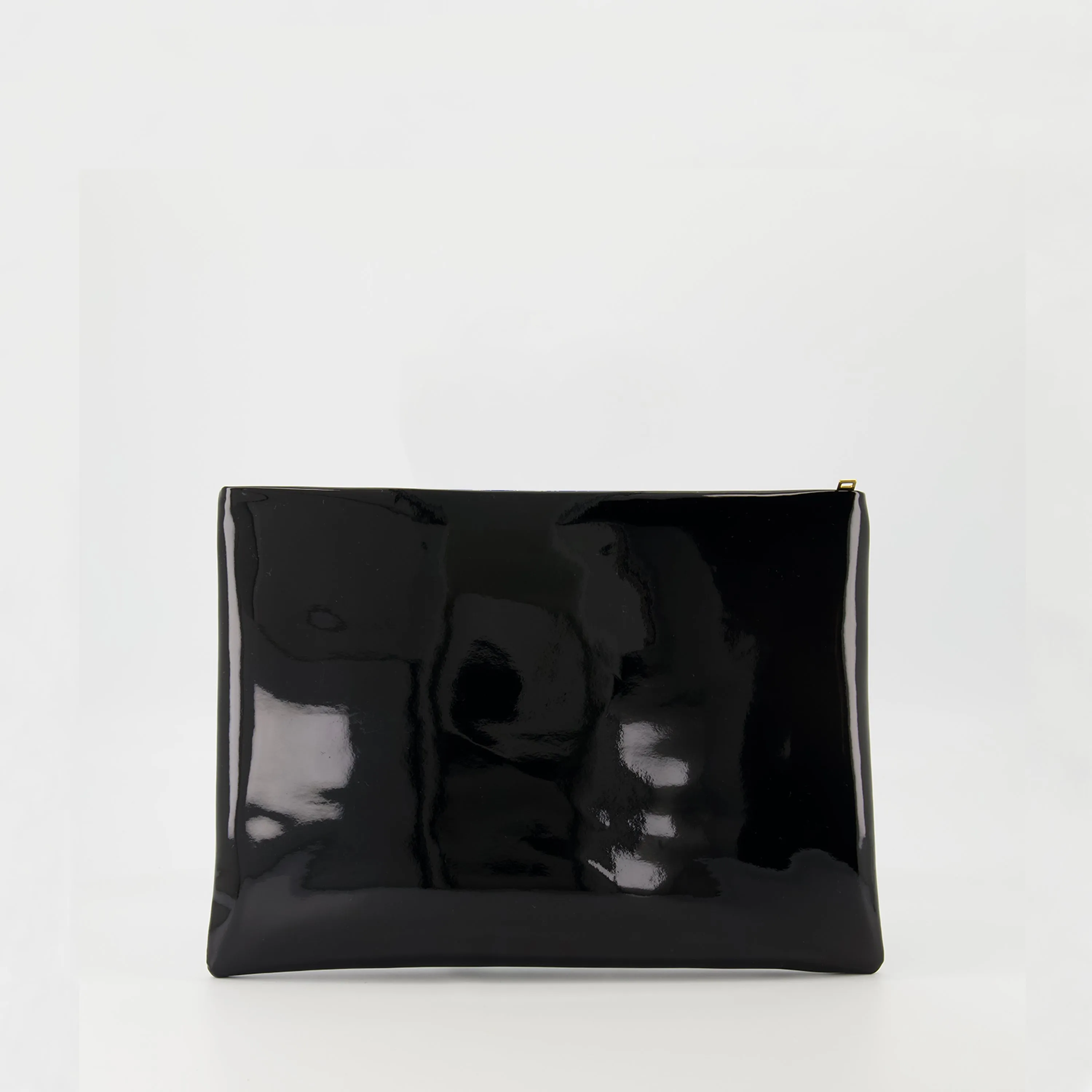 Calypso Black Patent Clutch