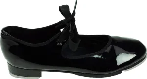 Capezio Shuffle Tap Shoes, Girl's 9.5 Medium, Black Patent