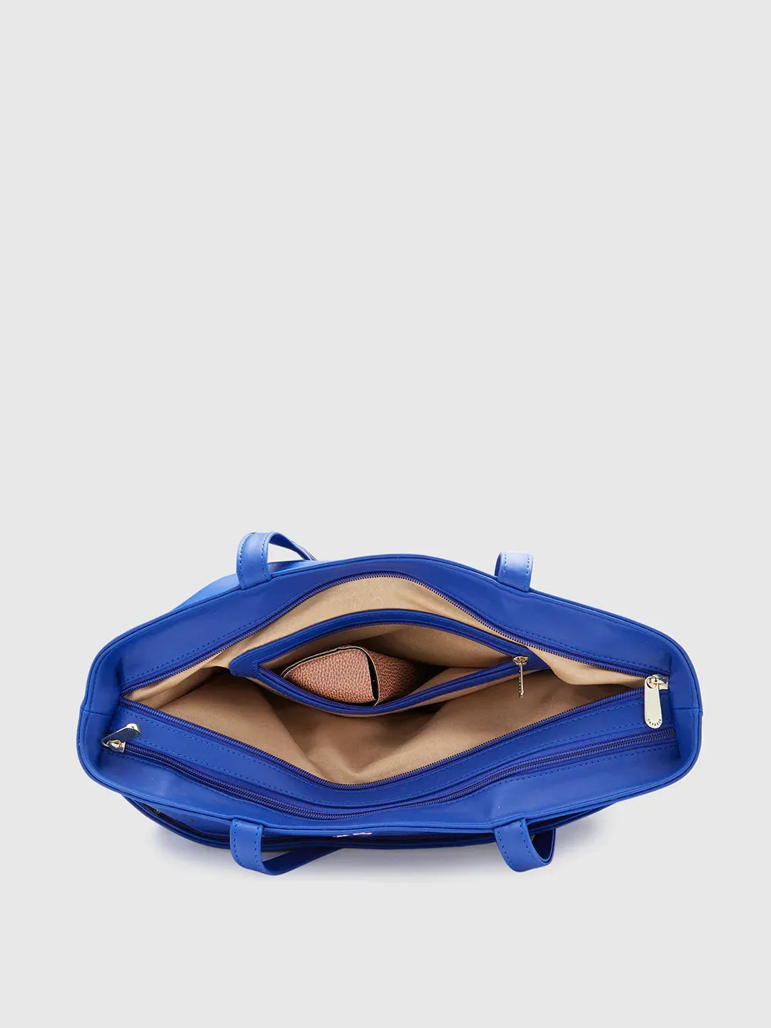Caprese Adah Large Blue Tote Bag