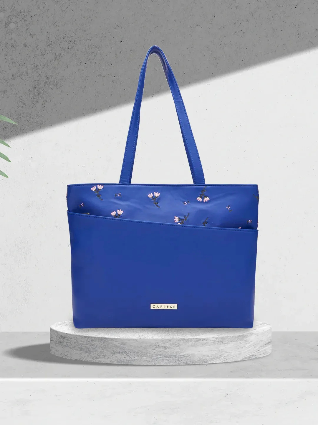 Caprese Adah Large Blue Tote Bag