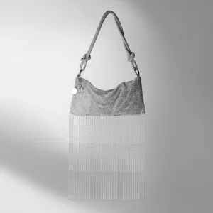 Caprese Behold Silver Clutch