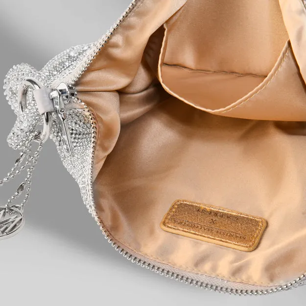 Caprese Behold Silver Clutch