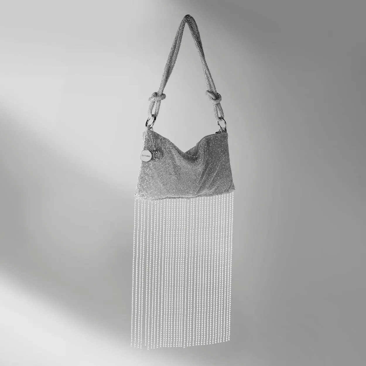 Caprese Behold Silver Clutch