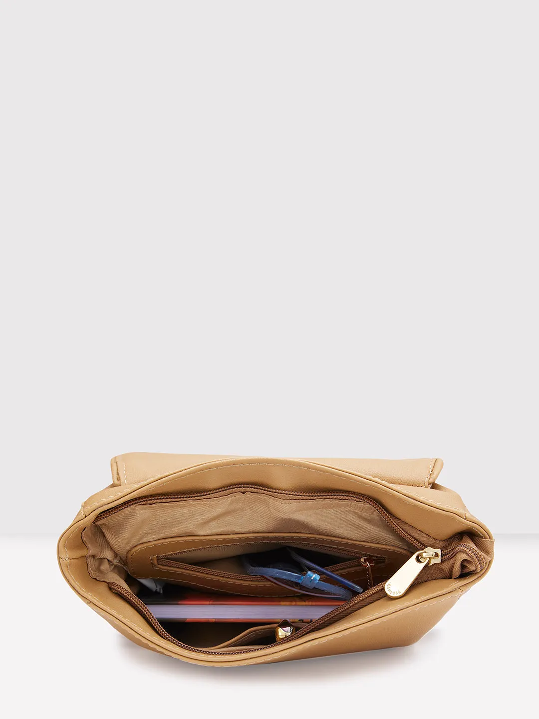 Caprese Tresna Large Embroidery Fawn Sling Bag