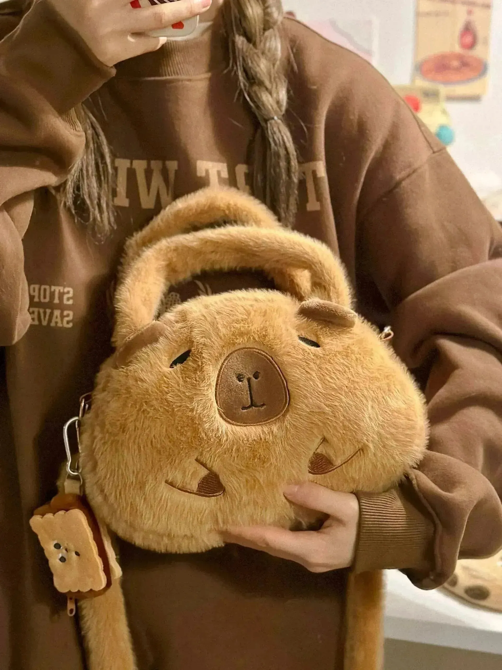 Capy Couture Plush Handbag