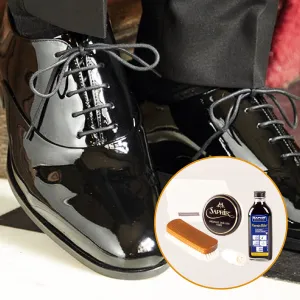 Care set for patent leather