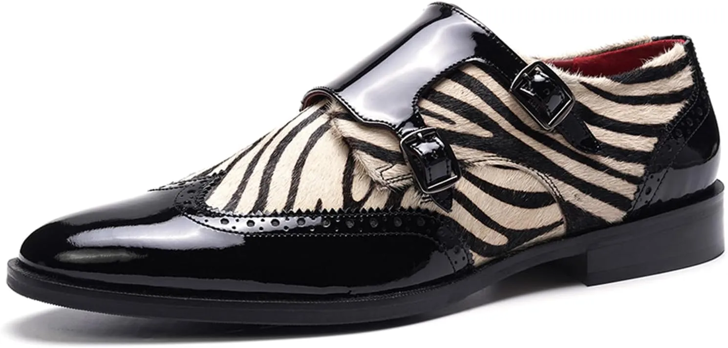 Carlos Santana Kai Double Monk for Men | Double Buckle Strap | Full Grain Calfskin Leather | Rubber Outsole | Ortholite Leather Footbed | Full Leather Lining | Reliable Traction & Slip Resistance