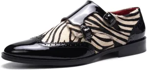 Carlos Santana Kai Double Monk for Men | Double Buckle Strap | Full Grain Calfskin Leather | Rubber Outsole | Ortholite Leather Footbed | Full Leather Lining | Reliable Traction & Slip Resistance