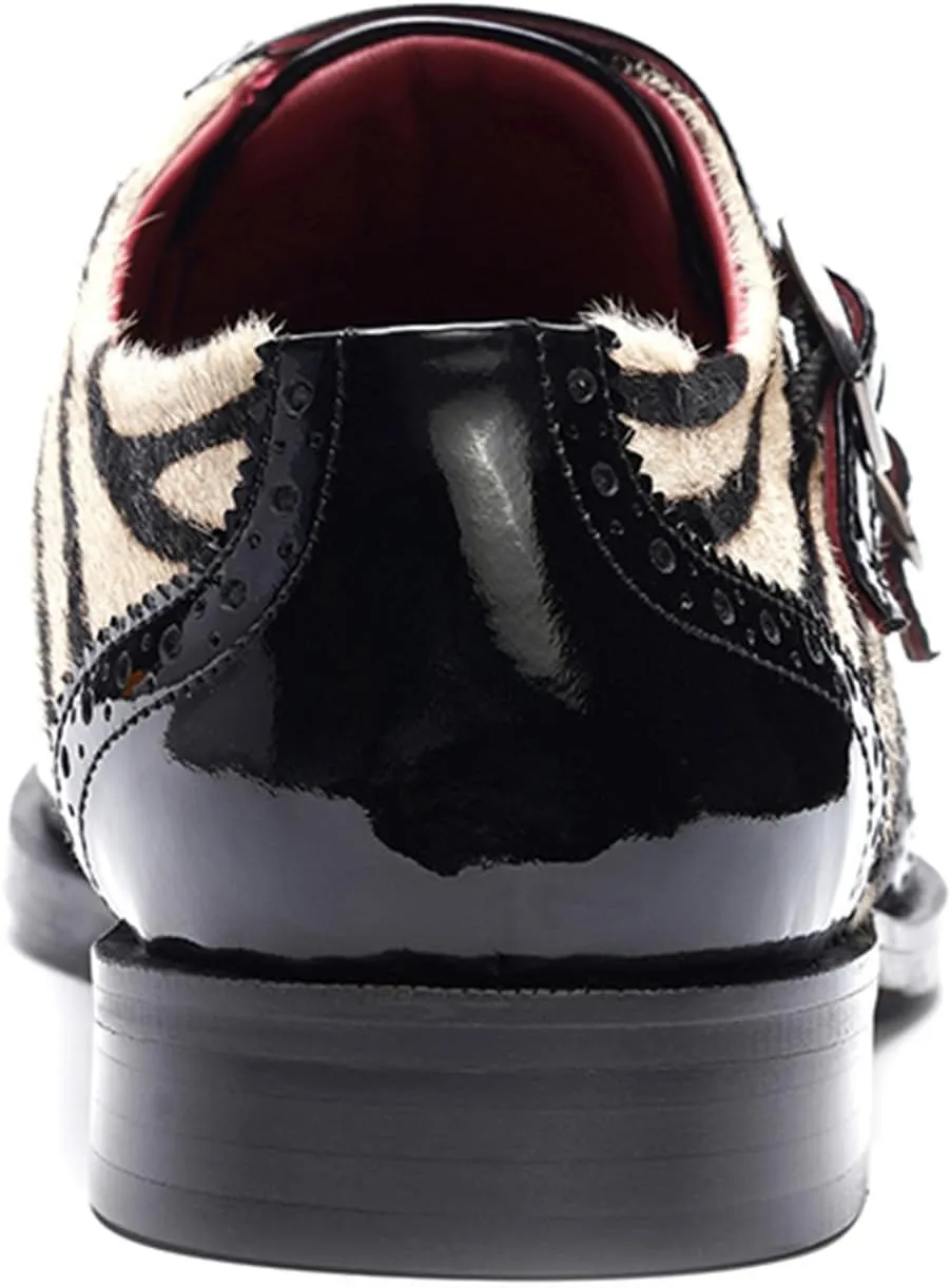 Carlos Santana Kai Double Monk for Men | Double Buckle Strap | Full Grain Calfskin Leather | Rubber Outsole | Ortholite Leather Footbed | Full Leather Lining | Reliable Traction & Slip Resistance