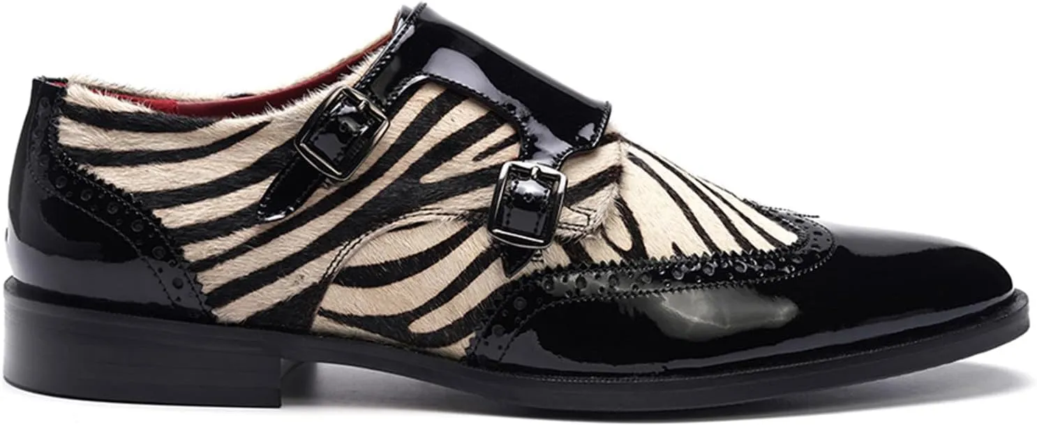 Carlos Santana Kai Double Monk for Men | Double Buckle Strap | Full Grain Calfskin Leather | Rubber Outsole | Ortholite Leather Footbed | Full Leather Lining | Reliable Traction & Slip Resistance
