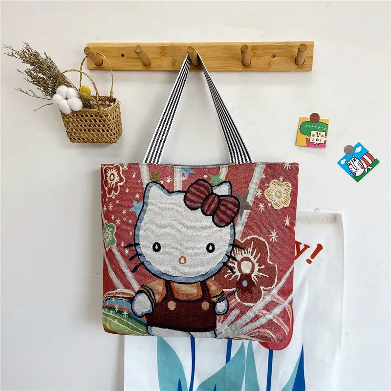 Cartoon Embroidered Leisure Big Owl Embroidery Bags