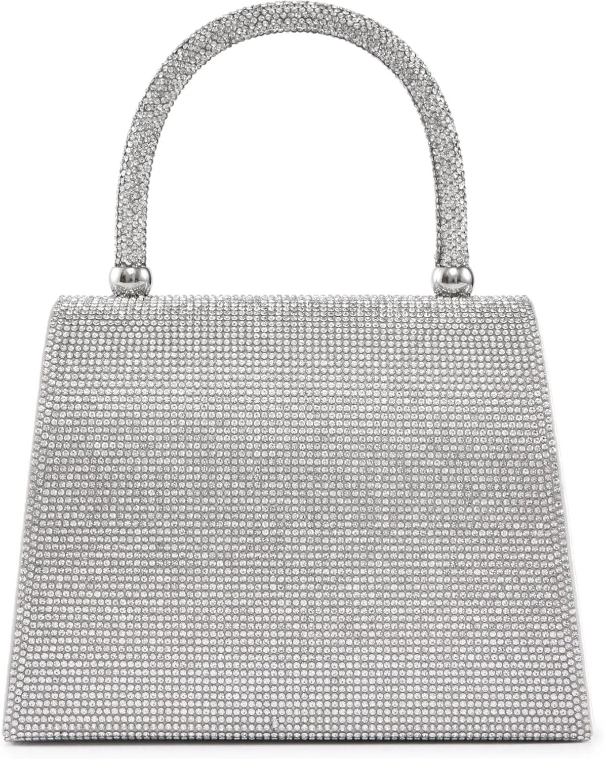 CELINA Rhinestone Covered Bow Detail Evening Clutch Bag