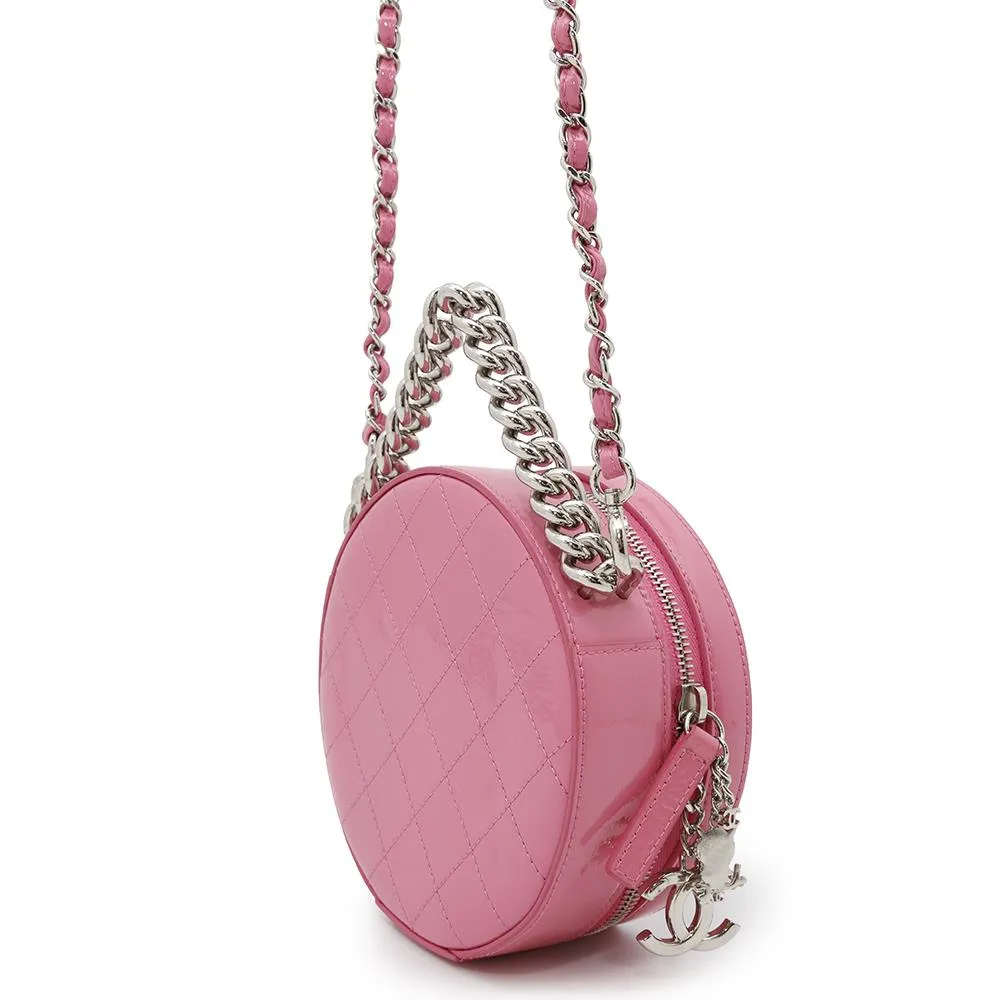 CHANEL Round As Earth ChainShoulder Bag PinkA91946 Patent Leather