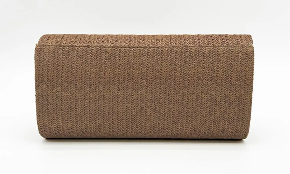 Chic Woven Clutch Handbags for Women Summer Straw Evening Envelope Bag Designer Boho Purse for Beach,Party