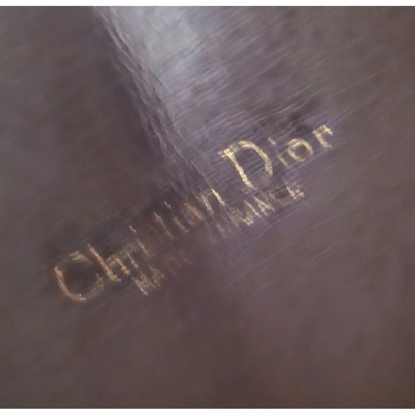 Christian Dior brown trotter print leather two-way purse