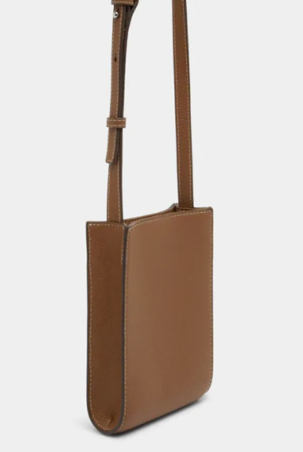 Clara Crossbody Leather Bag Tan