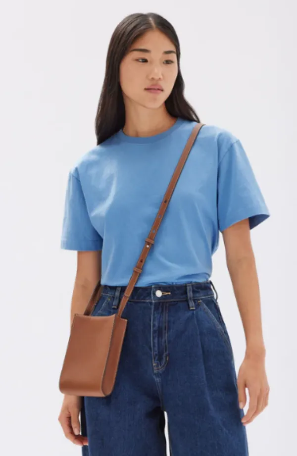 Clara Crossbody Leather Bag Tan