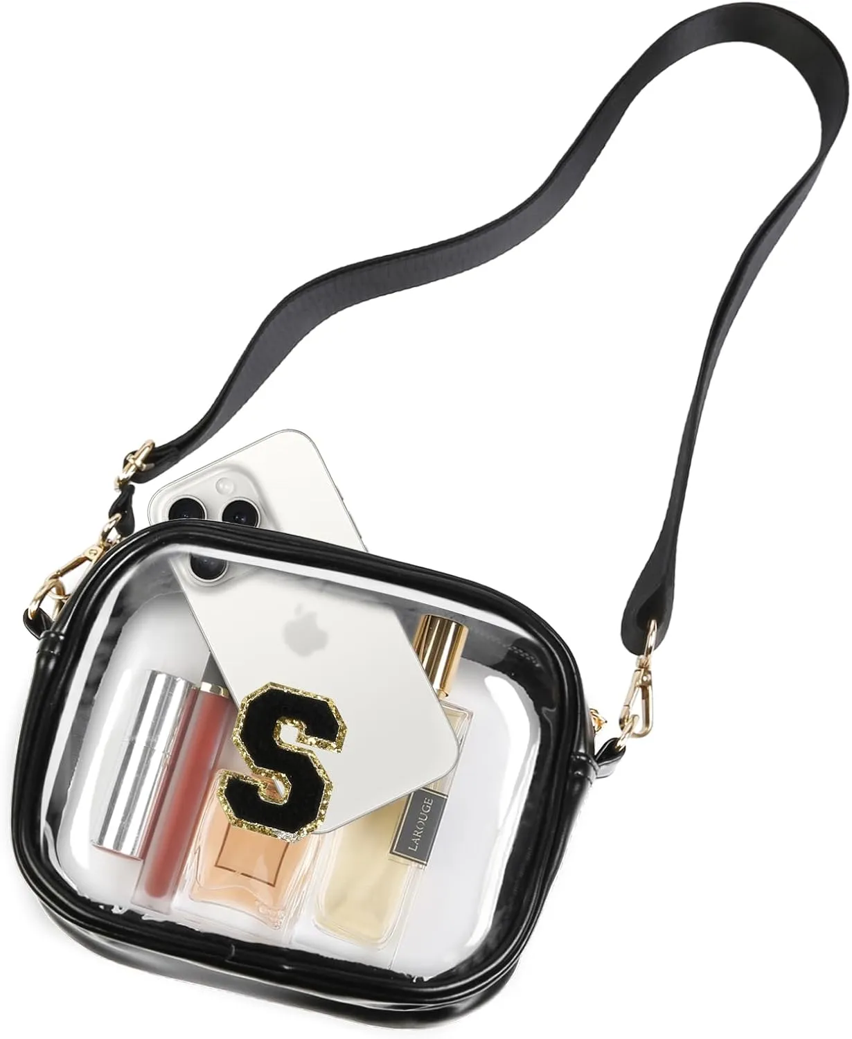 Clear Purses for Women - Crossbody Small Bag, Stadium Approved, Sport Concerts