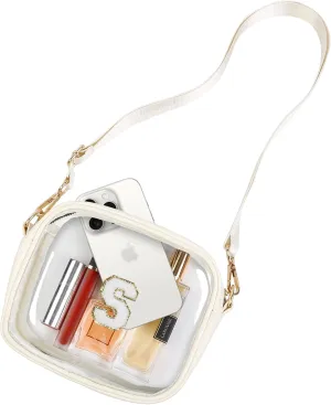 Clear Purses for Women - Crossbody Small Bag, Stadium Approved, Sport Concerts