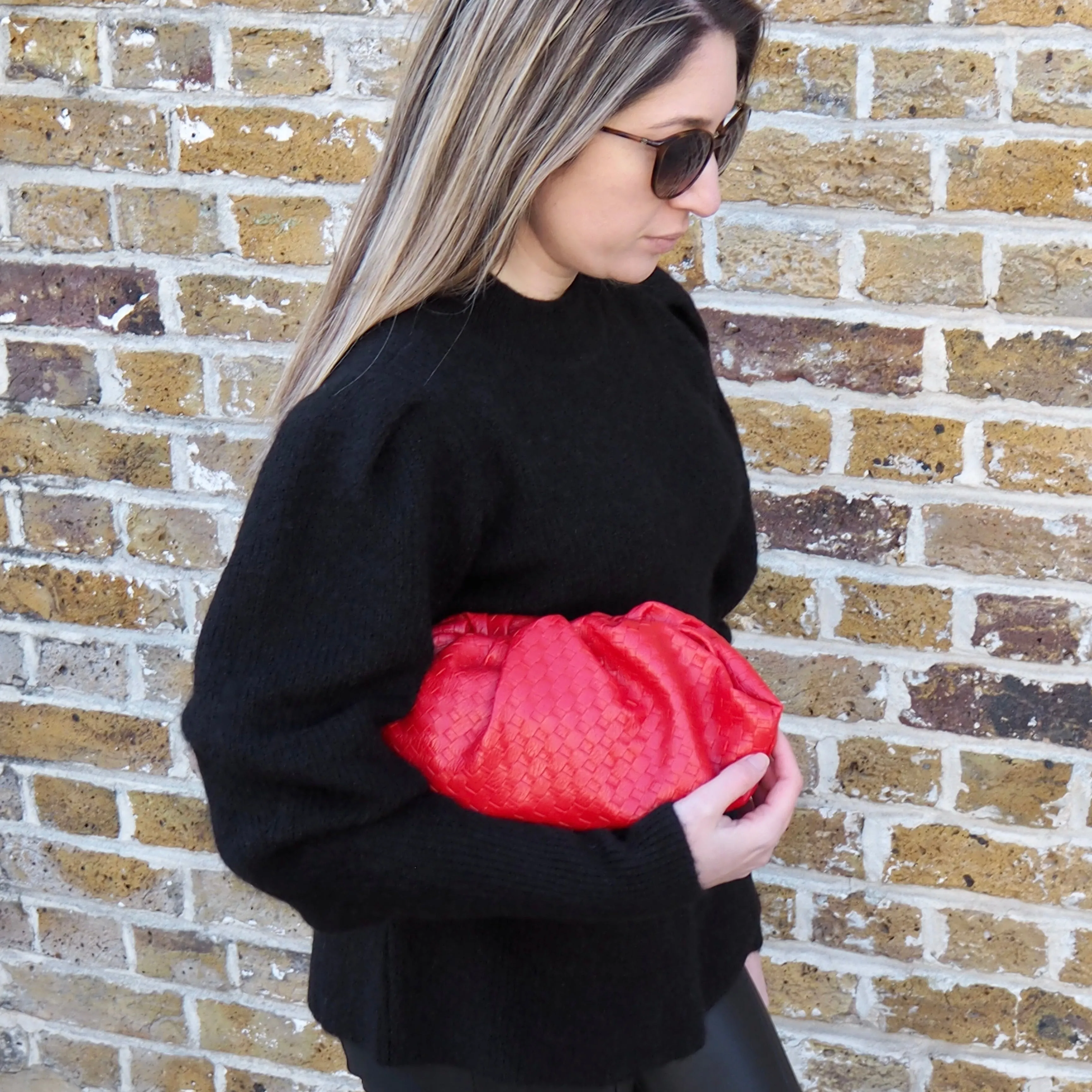 CLOUD BAG EMBOSSED  - RED