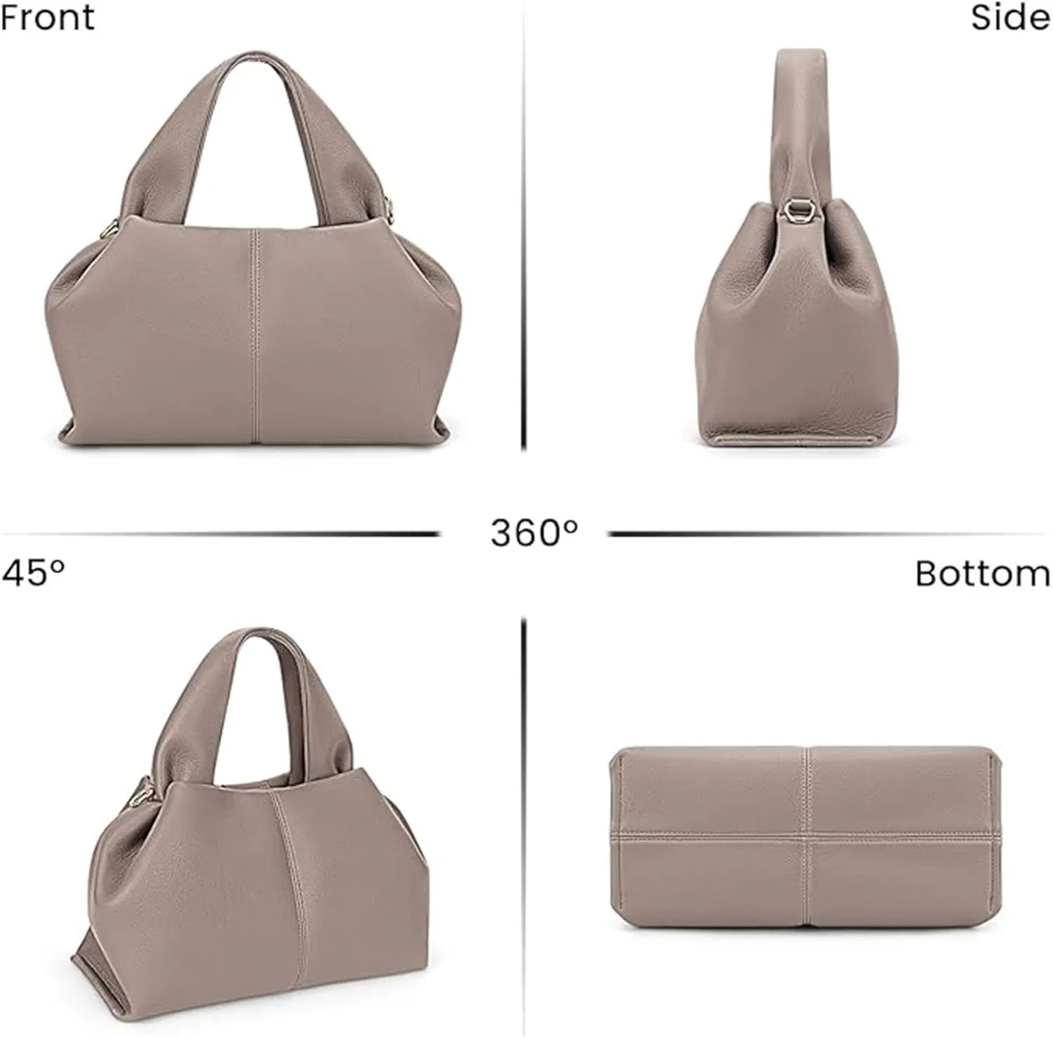 Cloud Pouch Bag Dumpling Clutch Purse Shoulder Handbags Designer Tote Satchel Retro Crossbody Bag with Removable Strap