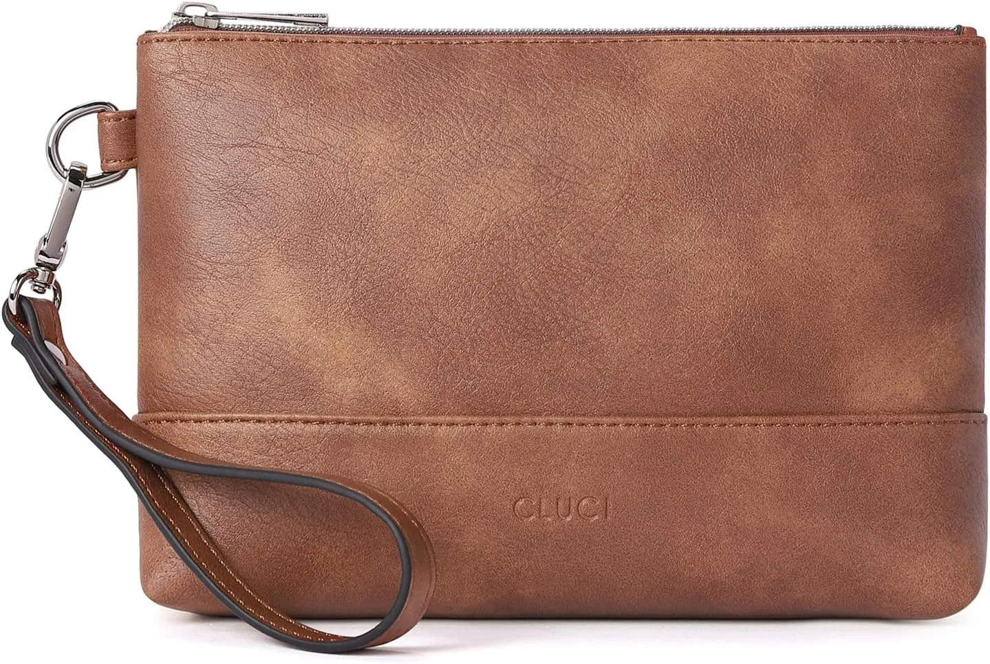 CLUCI Wristlet Wallet for Women Large Capacity Leather Clutch Purse Slim Ladies Travel Credit Card Holder Phone Organizer