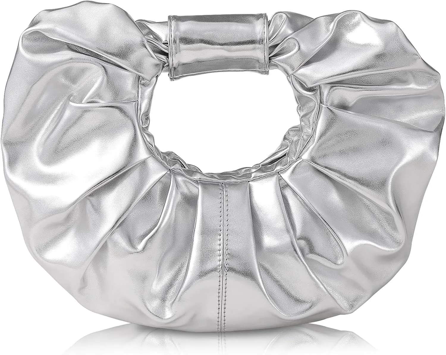 Clutch Purse for Women - Evening Clutch PU Leather Pleated Bag Designer Handbag for Party Prom Wedding