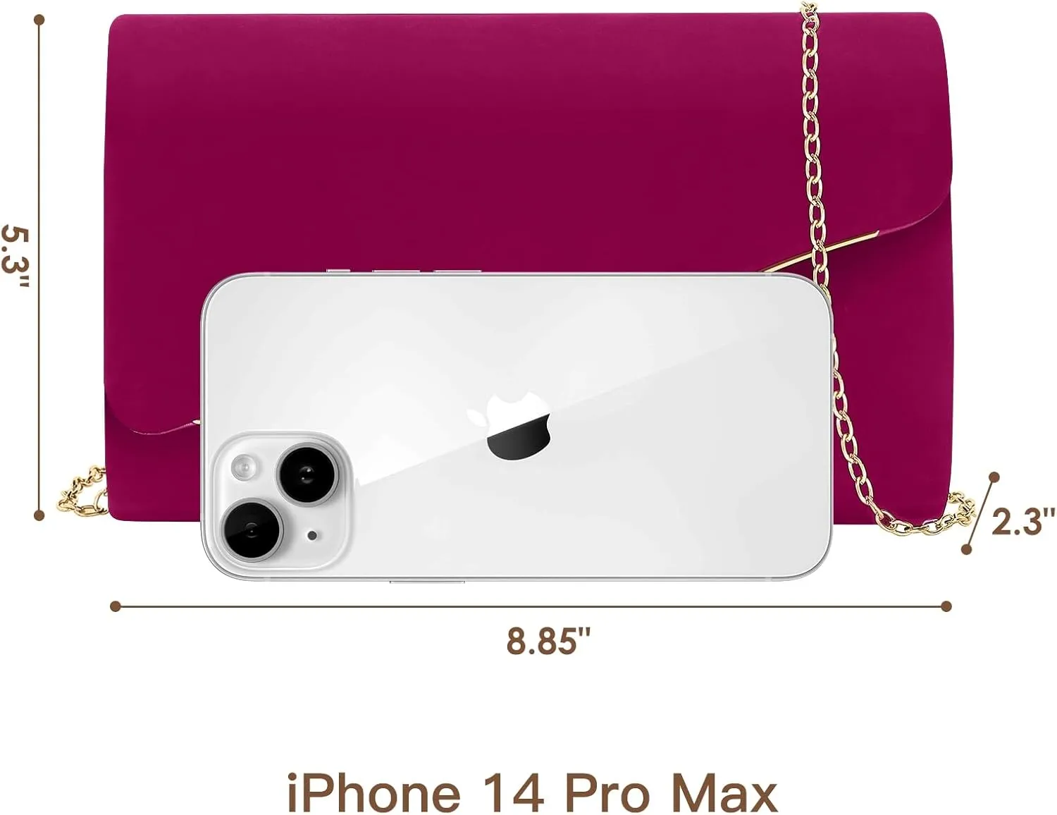 Clutch Purses for Women Evening Bag Faux Suede Formal Party Wedding Cocktail Prom