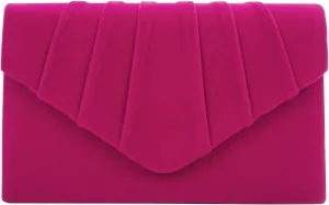 Clutch Purses for Women Evening Bag Faux Suede Formal Party Wedding Cocktail Prom