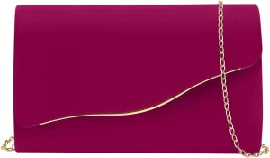 Clutch Purses for Women Evening Bag Faux Suede Formal Party Wedding Cocktail Prom