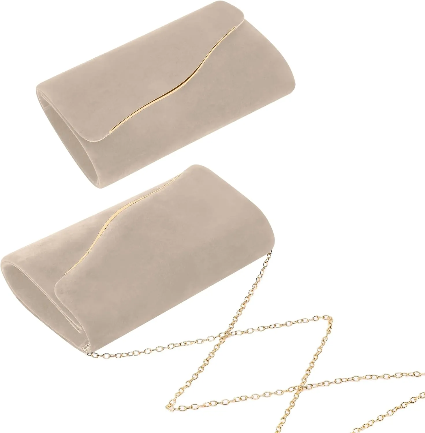Clutch Purses for Women Evening Bag Faux Suede Formal Party Wedding Cocktail Prom