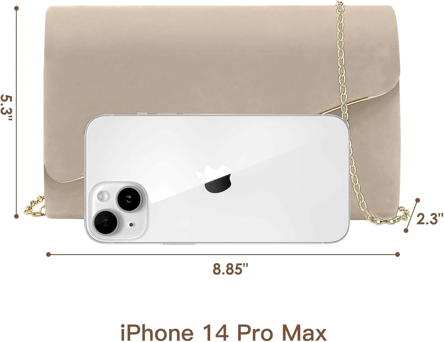 Clutch Purses for Women Evening Bag Faux Suede Formal Party Wedding Cocktail Prom